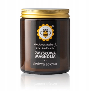 Świeca zapachowa sojowa Magnolia Miodowa Mydlarnia
