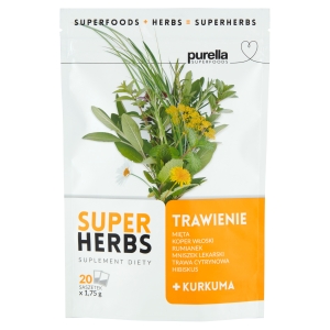 Purella Superherbs herbatka ziołowa trawienie kurkumą 20 torebek