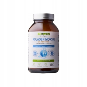 Kolagen morski typu I i III z dzikiego dorsza Biowen proszek 225 g