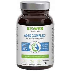 Biowen ADEK COMPLEX beta-karoten D3 E K2 w oleju MCT 90 kapsułek odporność