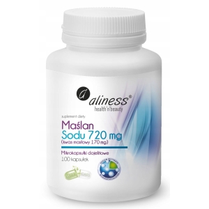 Suplement diety Aliness Maślan Sodu 720 mg 100 kapsułek