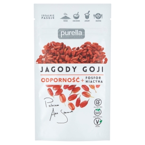 Jagody goji Jagody Goji. Odporność. Fosfor + Niacyna 45g Purella 45 g