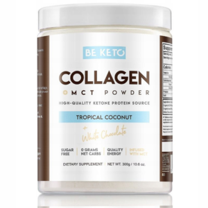 BeKeto Kolagen z Olejem MCT Kokos i Biała Czekolada proszek 300 g