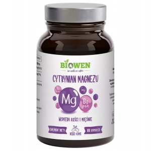 Biowen Cytrynian magnezu 825 mg z B6 100 kapsułek