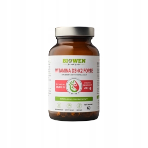 Witamina D3 + K2 Forte Biowen 12000 IU 60 kapsułek