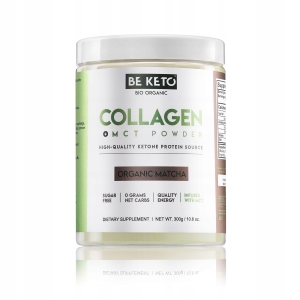Suplement diety BeKeto kolagen z olejem MCT o smaku matcha 300 g