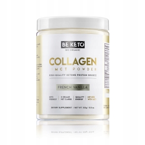 Suplement diety BeKeto Collagen MCT Powder francuska wanilia kolagen 300 g