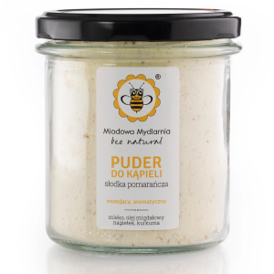 Puder do kąpieli z nagietkiem 180 g - Słodka Pomarańcza Miodowa Mydlarnia
