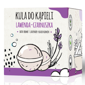 Kula do kąpieli Słomiana Pracownia Lawenda Czarnuszka