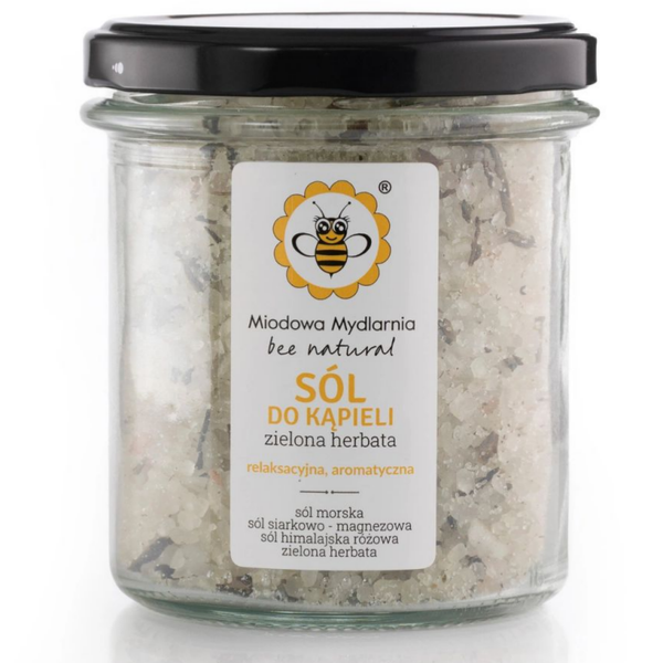 Sól do kąpieli Miodowa Mydlarnia Zielona herbata 350 g
