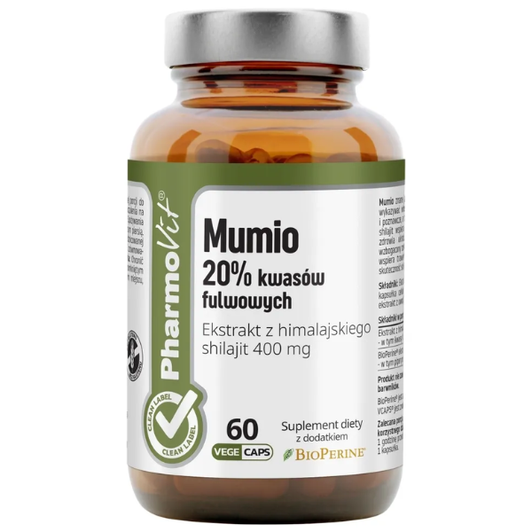 Mumio himalajskie Shilajit suplement diety Pharmovit kapsułki 60 szt.