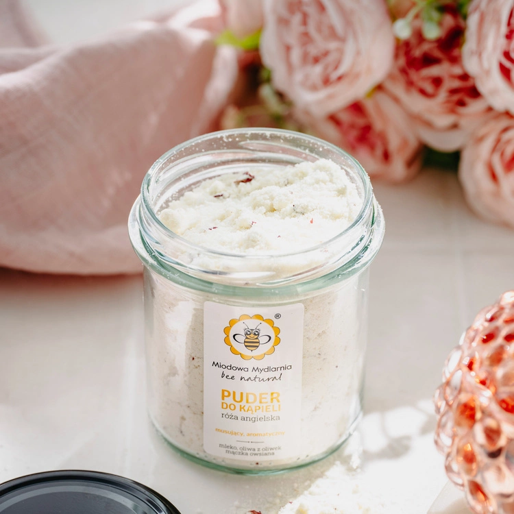 Puder do kąpieli Miodowa Mydlarnia Róża 180g - obrazek 5
