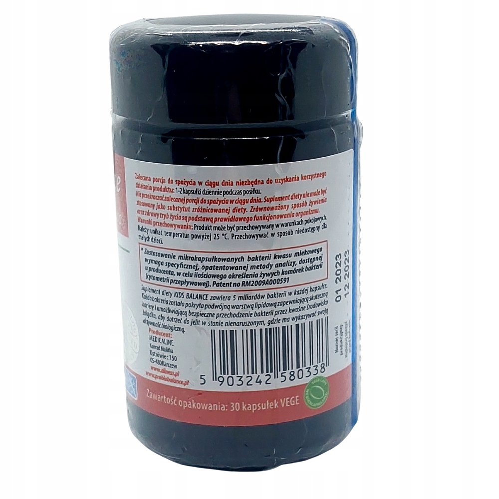 Aliness ProbioBALANCE Probiotyk 5 mld KIDS Balance 30 kapsułek - obrazek 5