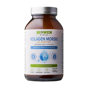Kolagen morski typu I i III z dzikiego dorsza Biowen proszek 225 g