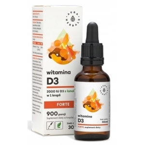 Aura Herbals Witamina D3 Forte 2000 IU 30 ml w kroplach