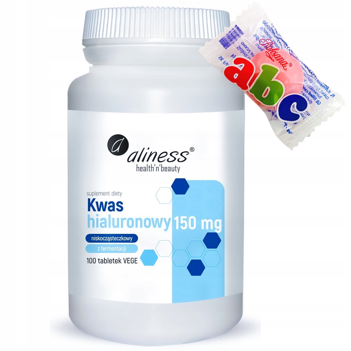 Kwas hialuronowy niskocząsteczkowy Aliness 150 mg 100 tabletek VEGE - obrazek 2