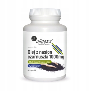 Suplement diety Aliness Olej z nasion czarnuszki 1000 mg 60 kapsułek