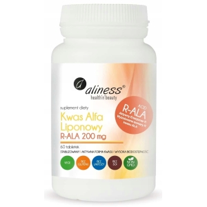 Suplement diety Aliness Kwas Alfa Liponowy R-ALA 200 mg tabletki 60 szt.